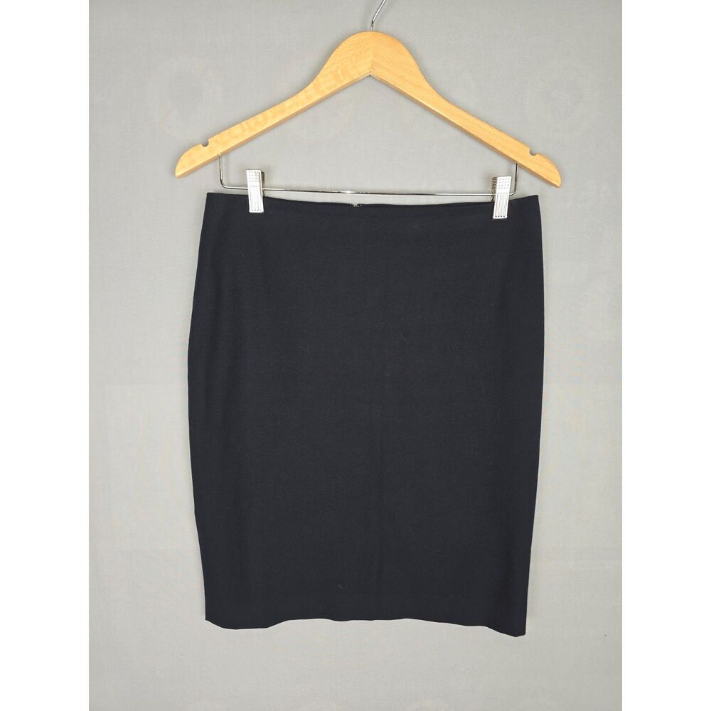 Ann Taylor Navy Blue Suit Pencil Straight Skirt 10P Business Professional Office